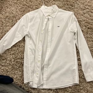 Vineyard Vines Boys Large White Button Down